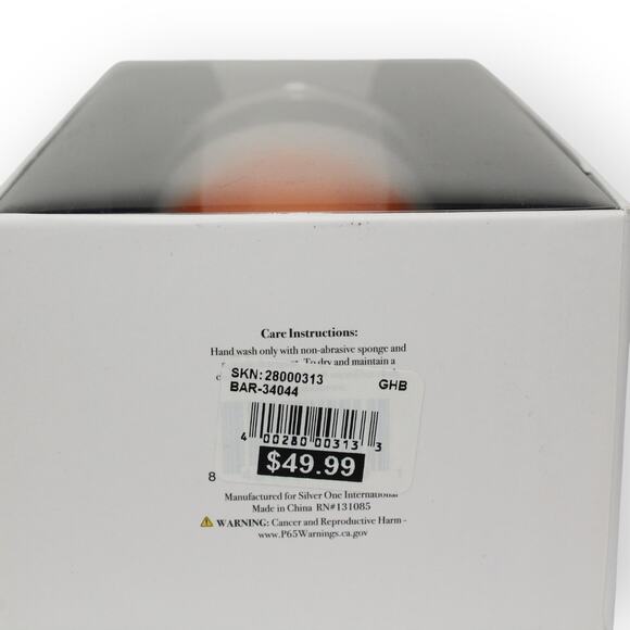 NEW Cocktail Shaker 16 oz Orange Ombre Glass StainlessSteel Gift - Picture 6 of 12